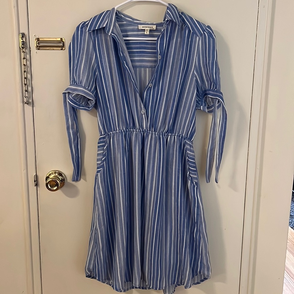 Monteau Striped Summer Dress
